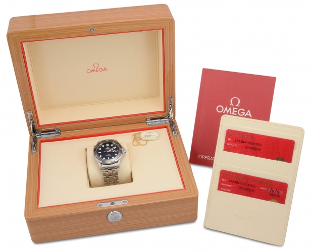 Box and papers included with Omega Seamaster Professional 300m 212.30.41.20.01.003