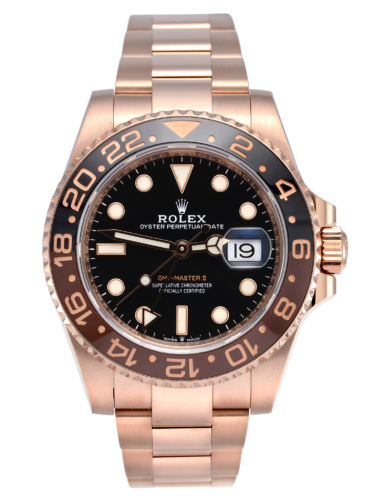 Image of an everose gold, second hand, 2019 Rolex GMT-Master II 126715CHNR