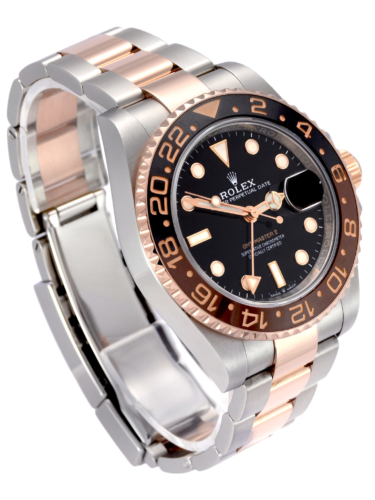 Image of a second hand Rolex GMT-Master II 126711CHNR "Root Beer"/"Rootbeer" in bimetal stainless steel & everose gold, first new in 2018 in the UK