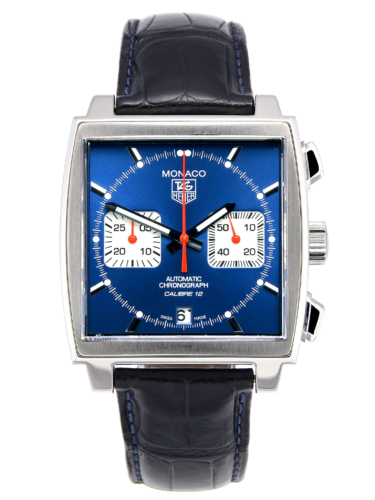 A front view image of a second hand TAG Heuer Monaco Calibre 12 CAW2111.FC6183