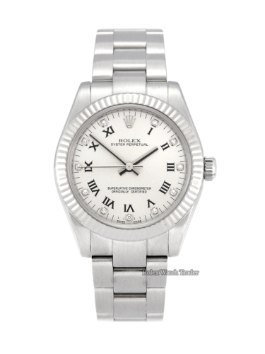 Rolex Oyster Perpetual 177234 SERVICED BY ROLEX 31mm Diamond Dot