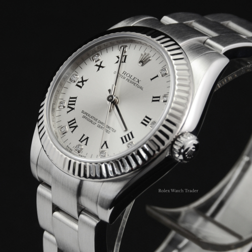 Rolex Oyster Perpetual 177234 SERVICED BY ROLEX 31mm Diamond Dot