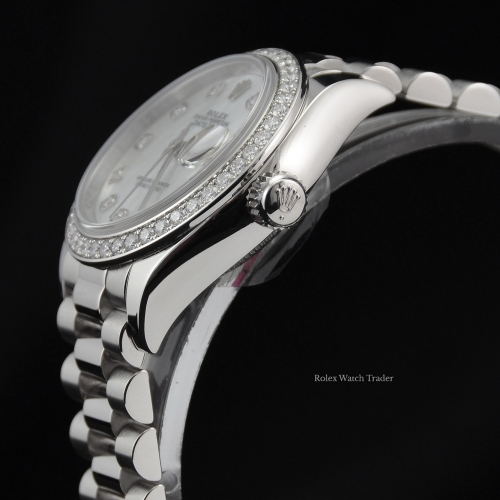 Rolex Lady-Datejust 279136RBR 28mm Platinum MOP Rolex Gem Set