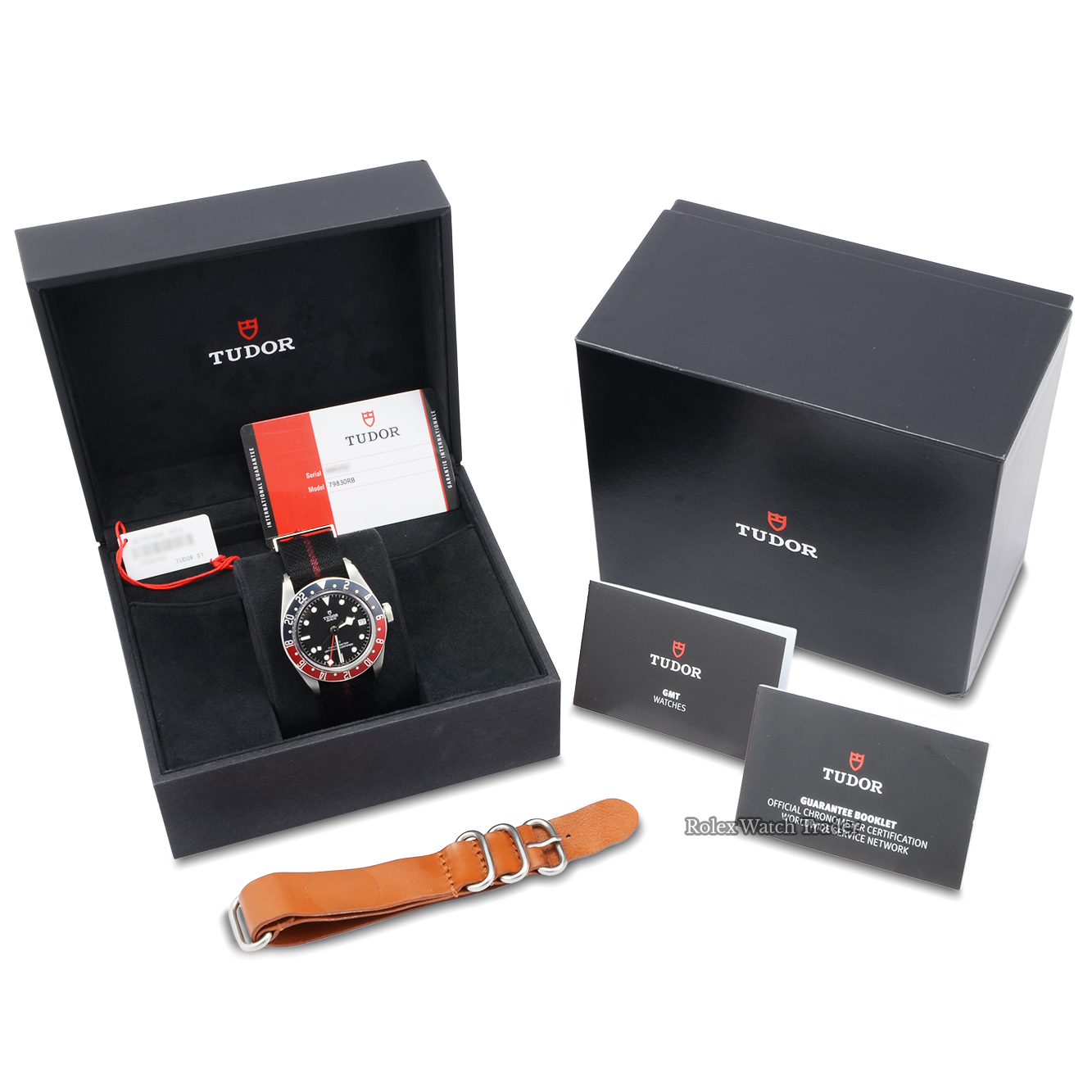 Tudor Black Bay GMT 79830RB Pepsi Black Textile Strap Tudor Black Bay GMT 79830RB Pepsi Black Textile Strap