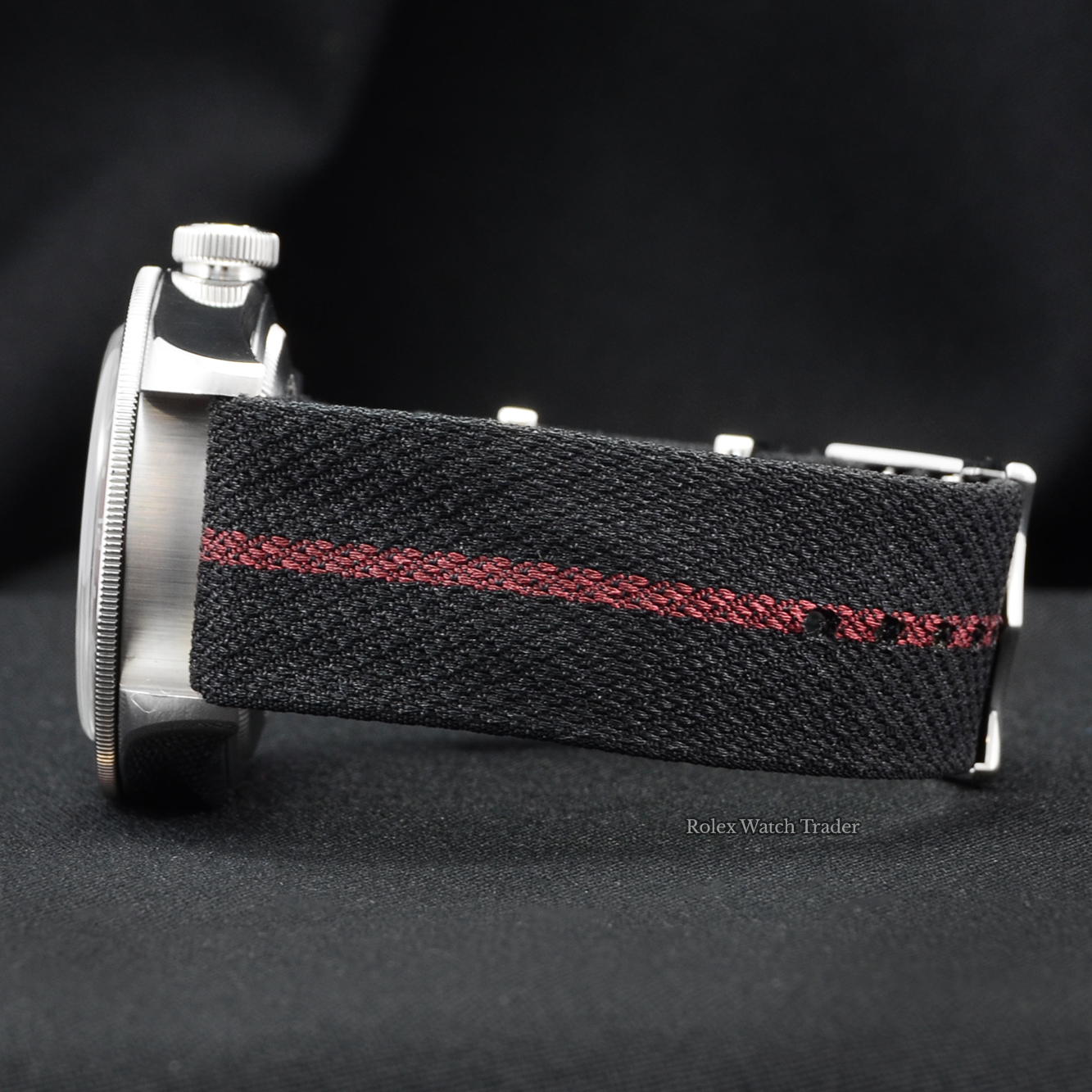 Tudor Black Bay GMT 79830RB Pepsi Black Textile Strap Tudor Black Bay GMT 79830RB Pepsi Black Textile Strap