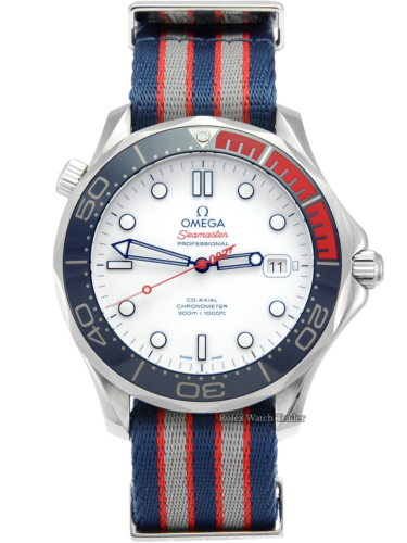 Omega Seamaster 300M NATO Strap + Bracelet 0110/7007 Commander's Watch 212.32.41.20.04.001