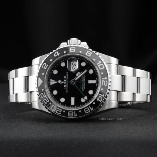 Rolex GMT-Master II 116710LN Stainless Steel Black Dial Box & Papers