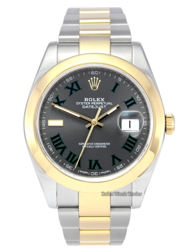 Rolex Datejust 126303 41mm Wimbledon Bi-Metal Yellow Gold Buy Second Hand Pre-Owned Used Manchester UK For Sale