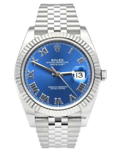 Rolex Datejust 126334 New Style Card Blue Roman Numeral Dial