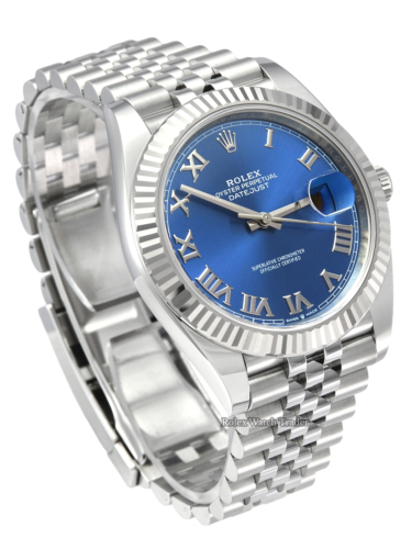 Rolex Datejust 41mm 126334 New Style Card Blue Roman Numeral Dial