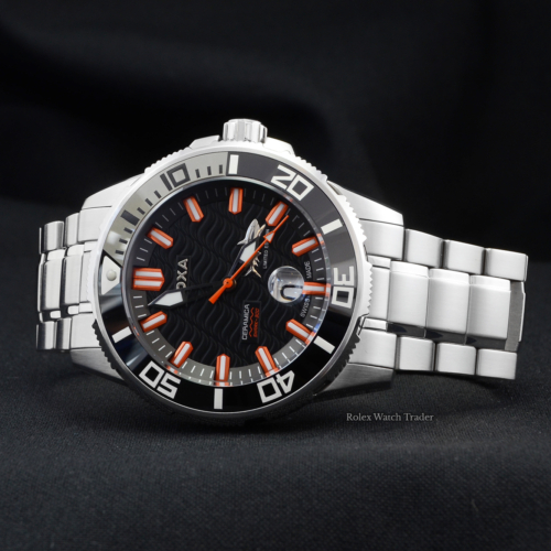 Doxa Shark Ceramica XL D196SGY Limited Edition 0275/2000 Pre-Owned Unworn Condition Stainless Steel Watch Black Dial Ceramic Bezel For Sale in Manchester North West UK Available Instantly