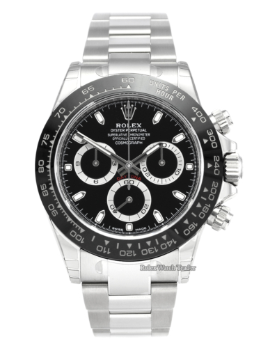 Rolex Daytona 116500LN Unworn All Stickers Black Dial Ceramic Brand New For Sale Box & Papers February 2020 Stainless Steel