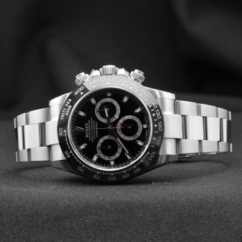 Rolex Daytona 116500LN Unworn All Stickers Black Dial Ceramic Brand New For Sale Box & Papers February 2020 Stainless Steel