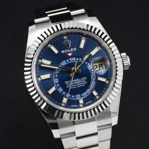 Rolex Sky-Dweller 326934 Blue Dial 2020 August New Style Card For Sale Available Instantly
