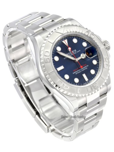 Rolex Yacht-Master 126622 40 Blue Dial 2020 Stainless Steel Platinum Bezel Buy Today with Rolex Watch Trader Available to Purchase with Next Day Delivery in Manchester North West UK England EU Part Exchange Available