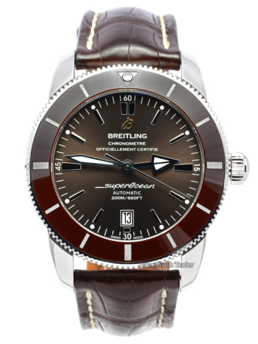 Breitling Superocean Héritage II 46 Bronze AB202033/Q618 Leather Strap Pre-Owned Used Second Hand For Sale Available Purchase Online with Part Exchange or Direct Sale Manchester North West England UK Great Britain Buy Today