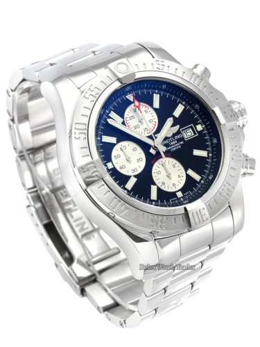 Breitling Super Avenger II A13371111B1A1 48mm Stainless Steel Men's Watch For Sale Available Purchase Online with Part Exchange or Direct Sale Manchester North West England UK Great Britain Buy Today Pre-Owned Second Hand Used