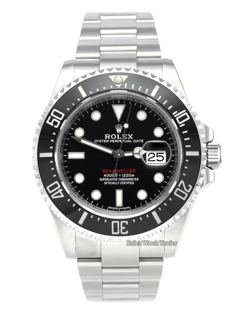 Rolex Sea-Dweller 126600 'Red Writing' 43mm UK Complete Set Pre-Owned 2017 For Sale Available Purchase Online with Part Exchange or Direct Sale Manchester North West England UK Great Britain Buy Today