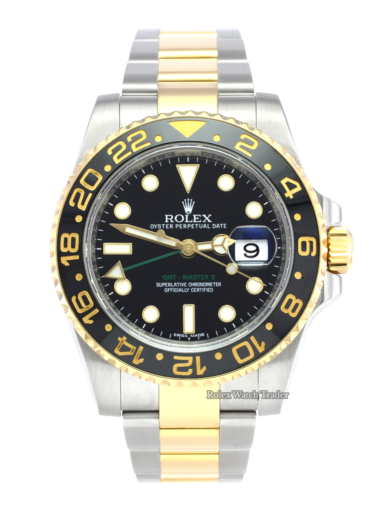 Rolex GMT-Master II 116713LN Bimetal Black Dial UK 2016 For Sale Available Purchase Online with Part Exchange or Direct Sale Manchester North West England UK Great Britain Buy Today Pre-Owned Excellent Condition Box & Papers