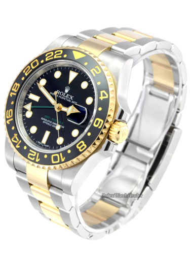 Rolex GMT-Master II 116713LN Bimetal Black Dial UK 2016 For Sale Available Purchase Online with Part Exchange or Direct Sale Manchester North West England UK Great Britain Buy Today Pre-Owned Excellent Condition Box & Papers