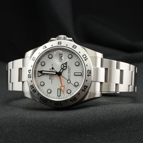 Rolex Explorer II 216570 White 'Polar' Dial 2019 UK Pre-Owned Second Hand Used Pre-Loved For Sale Available Purchase Online with Part Exchange or Direct Sale Manchester North West England UK Great Britain Buy Today