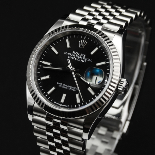 Rolex Datejust 126234 Black Dial 2020 UK Full Set with Stickers For Sale Available Purchase Buy Online with Part Exchange or Direct Sale Manchester North West England UK Great Britain Buy Today Free Next Day Delivery Warranty