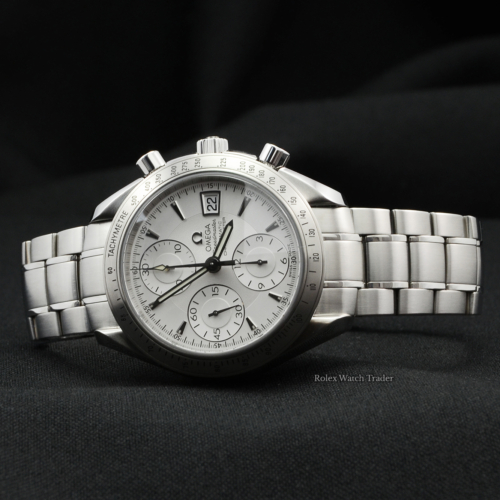 Omega Speedmaster Date 3211.30.00 UNWORN UK 2012 Factory Stickers Mint Pre-Owned Brand New Condition For Sale Available Purchase Online with Part Exchange or Direct Sale Manchester North West England UK Great Britain Buy Today