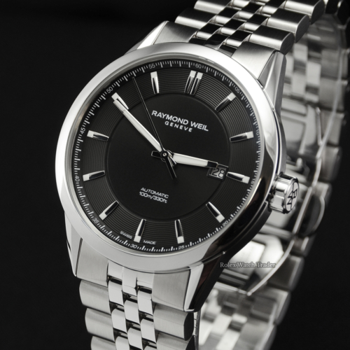Raymond Weil Freelancer 2731-ST-20001 Unworn 2020 Black Dial Concentric Rings For Sale Available Purchase Buy Online with Part Exchange or Direct Sale Manchester North West England UK Great Britain Buy Today Free Next Day Delivery Warranty Luxury Watch Watches