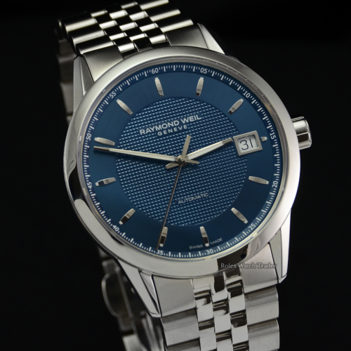 Raymond Weil Freelancer 2740-ST-50021 December 2020 Ex Display Model Pre-Owned Great Condition For Sale Available Purchase Buy Online with Part Exchange or Direct Sale Manchester North West England UK Great Britain Buy Today Free Next Day Delivery Warranty Luxury Watch Watches