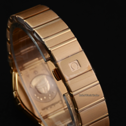 Omega Constellation Brushed Red Gold 123.55.27.60.55.002 Diamond Bezel Mother of Pearl Dial Red Gold Rose Gold Papers Only Pre-Owned Used Second Hand For Sale Available Purchase Buy Online with Part Exchange or Direct Sale Manchester North West England UK Great Britain Buy Today Free Next Day Delivery Warranty Luxury Watch Watches