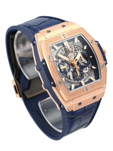 Hublot Spirit Of Big Bang King Gold 42mm Chronograph Skeleton 2020 Brand New Unworn For Sale Available Purchase Buy Online with Part Exchange or Direct Sale Manchester North West England UK Great Britain Buy Today Free Next Day Delivery Warranty Luxury Watch Watches