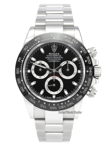 Rolex Daytona 116500LN Unworn 2020 Stickers Black Dial Ceramic Stainless Steel 40mm For Sale Available Purchase Buy Online with Part Exchange or Direct Sale Manchester North West England UK Great Britain Buy Today Free Next Day Delivery Warranty Luxury Watch Watches