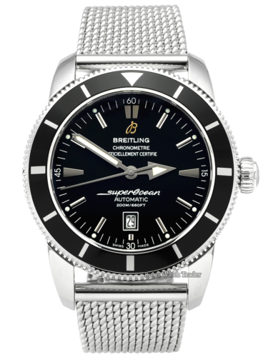 Breitling Superocean Heritage 46 A1732024.B868.152A Steel & Black Dial Bezel Box & Papers For Sale Available Purchase Buy Online with Part Exchange or Direct Sale Manchester North West England UK Great Britain Buy Today Free Next Day Delivery Warranty Luxury Watch Watches