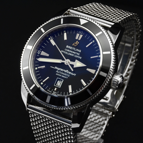 Breitling Superocean Heritage 46 A1732024.B868.152A Steel & Black Dial Bezel Box & Papers For Sale Available Purchase Buy Online with Part Exchange or Direct Sale Manchester North West England UK Great Britain Buy Today Free Next Day Delivery Warranty Luxury Watch Watches