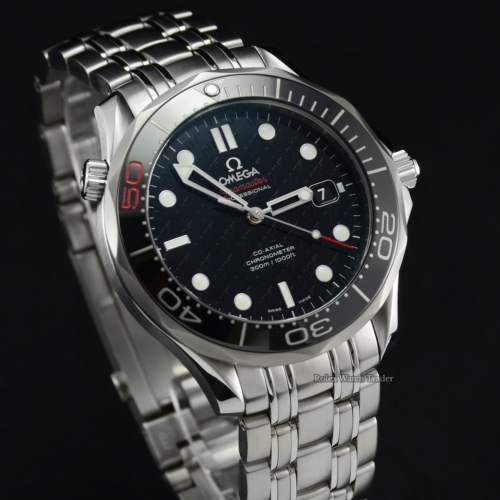 Omega Seamaster 212.30.41.20.01.005 James Bond 50th Anniversary 41mm Limited Edition Stainless Steel Pre-Owned Used Second Hand For Sale Available Purchase Buy Online with Part Exchange or Direct Sale Manchester North West England UK Great Britain Buy Today Free Next Day Delivery Warranty Luxury Watch Watches