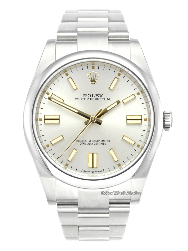 Rolex Oyster Perpetual 124300 41mm Silver Dial Unworn 2021 Pre-Owned Brand New For Sale Available Purchase Buy Online with Part Exchange or Direct Sale Manchester North West England UK Great Britain Buy Today Free Next Day Delivery Warranty Luxury Watch Watches