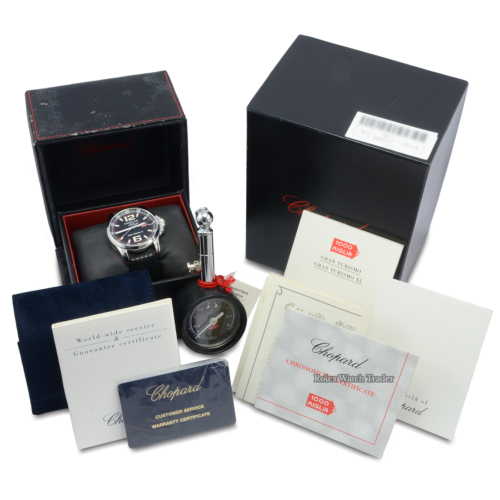 Chopard Mille Miglia Gran Turismo Xl Just Serviced 2006 Rubber Strap Pre-Owned Previously Owned Used Second Hand For Sale Available Purchase Buy Online with Part Exchange or Direct Sale Manchester North West England UK Great Britain Buy Today Free Next Day Delivery Warranty Luxury Watch Watches
