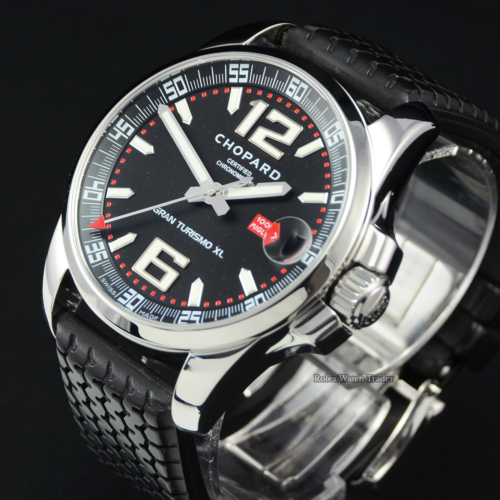 Chopard Mille Miglia Gran Turismo Xl Just Serviced 2006 Rubber Strap Pre-Owned Previously Owned Used Second Hand For Sale Available Purchase Buy Online with Part Exchange or Direct Sale Manchester North West England UK Great Britain Buy Today Free Next Day Delivery Warranty Luxury Watch Watches