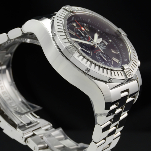 Breitling Super Avenger A13370 48mm Black Dial A1337011/B907 Pre-Owned Used Second Hand Previously Owned For Sale Available Purchase Buy Online with Part Exchange or Direct Sale Manchester North West England UK Great Britain Buy Today Free Next Day Delivery Warranty Luxury Watch Watches