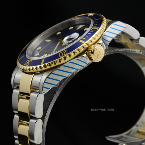 Rolex Submariner Date 16613 UK 2008 SERVICED BY ROLEX Pre-Owned Used Second Hand Bluesy 40mm Aluminium Bezel For Sale Available Purchase Buy Online with Part Exchange or Direct Sale Manchester North West England UK Great Britain Buy Today Free Next Day Delivery Warranty Luxury Watch Watches