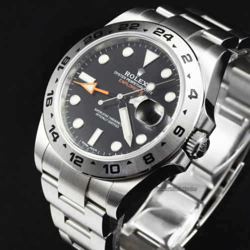 Rolex Explorer II 216570 Black Dial 2021 New Unworn For Sale Available Purchase Buy Online with Part Exchange or Direct Sale Manchester North West England UK Great Britain Buy Today Free Next Day Delivery Warranty Luxury Watch Watches