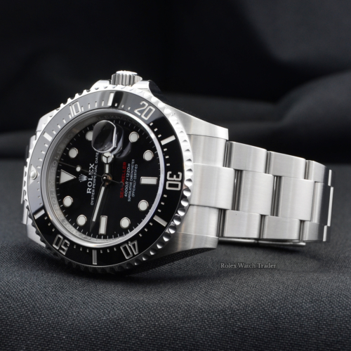 Rolex Sea-Dweller 126600 Unworn with Stickers Red Writing 43mm UK Brand New Unworn For Sale Available Purchase Buy Online with Part Exchange or Direct Sale Manchester North West England UK Great Britain Buy Today Free Next Day Delivery Warranty Luxury Watch Watches