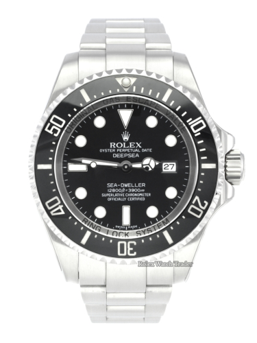 Rolex Sea-Dweller Deepsea 116660 Rolex 2021 Service Stickers Unworn Since Stainless Steel Water Resistant To 3900m For Sale Available Purchase Buy Online with Part Exchange or Direct Sale Manchester North West England UK Great Britain Buy Today Free Next Day Delivery Warranty Luxury Watch Watches