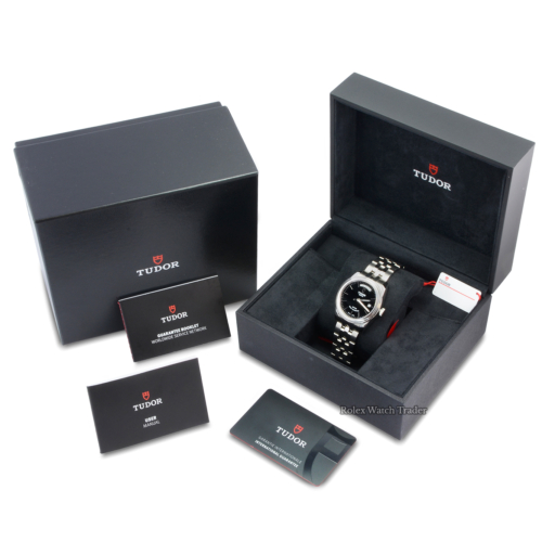 Tudor Glamour Date+Day 56000 Black Dial 2021 Unworn with Weekday Stainless Steel Brand New Unused Cheaper Than Retail £250 OFF For Sale Available Purchase Buy Online with Part Exchange or Direct Sale Manchester North West England UK Great Britain Buy Today Free Next Day Delivery Warranty Luxury Watch Watches
