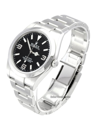 Now discontinued 39mm Rolex Explorer 1 214270 For Sale Available Purchase Buy Online with Part Exchange or Direct Sale Manchester North West England UK Great Britain Buy Today Free Next Day Delivery Warranty Luxury Watch Watches