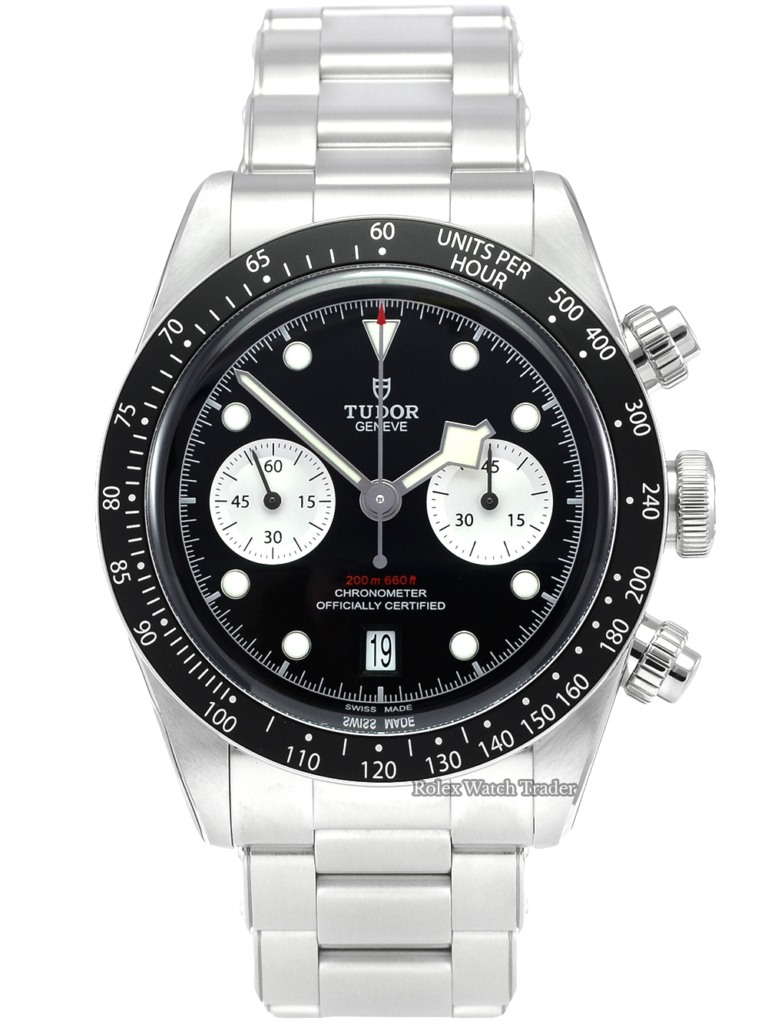 Tudor Black Bay Chrono 79360N Black Dial Unworn All Stickers New Release Instant Classic Black Aluminium Bezel Brand New For Sale Available Purchase Buy Online with Part Exchange or Direct Sale Manchester North West England UK Great Britain Buy Today Free Next Day Delivery Warranty Luxury Watch Watches