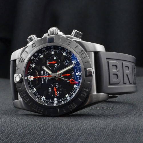 Breitling Chronomat GMT MB041310 Black Limited Edition 949/1000 Pre-Owned Used Second Hand Stainless Steel DLC Black Coated For Sale Available Purchase Buy Online with Part Exchange or Direct Sale Manchester North West England UK Great Britain Buy Today Free Next Day Delivery Warranty Luxury Watch Watches