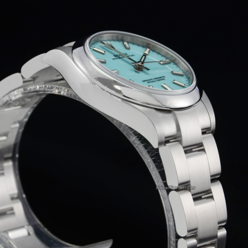 Rolex Oyster Perpetual 31 277200 Tiffany Turquoise Dial Unworn UK 2021 Brand New Newest Release Women's Ladies' For Sale Available Purchase Buy Online with Part Exchange or Direct Sale Manchester North West England UK Great Britain Buy Today Free Next Day Delivery Warranty Luxury Watch Watches