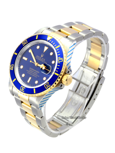 Rolex Submariner Date 16803 with a Rolex service For Sale Available Purchase Buy Online with Part Exchange or Direct Sale Manchester North West England UK Great Britain Buy Today Free Next Day Delivery Warranty Luxury Watch Watches