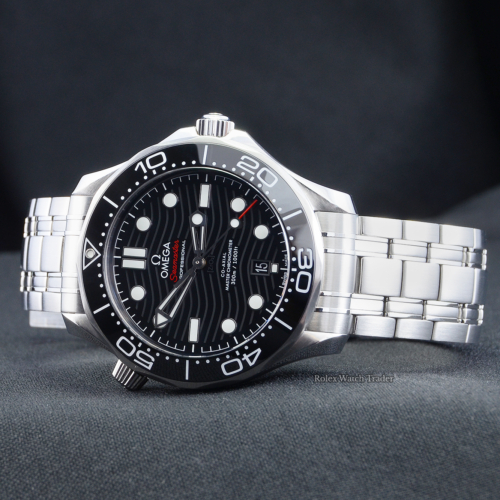 Omega Seamaster Diver 300M 210.30.42.20.01.001 Black Wave Dial 42mm Stainless Steel Pre-Owned Second Hand For Sale Available Purchase Buy Online with Part Exchange or Direct Sale Manchester North West England UK Great Britain Buy Today Free Next Day Delivery Warranty Luxury Watch Watches